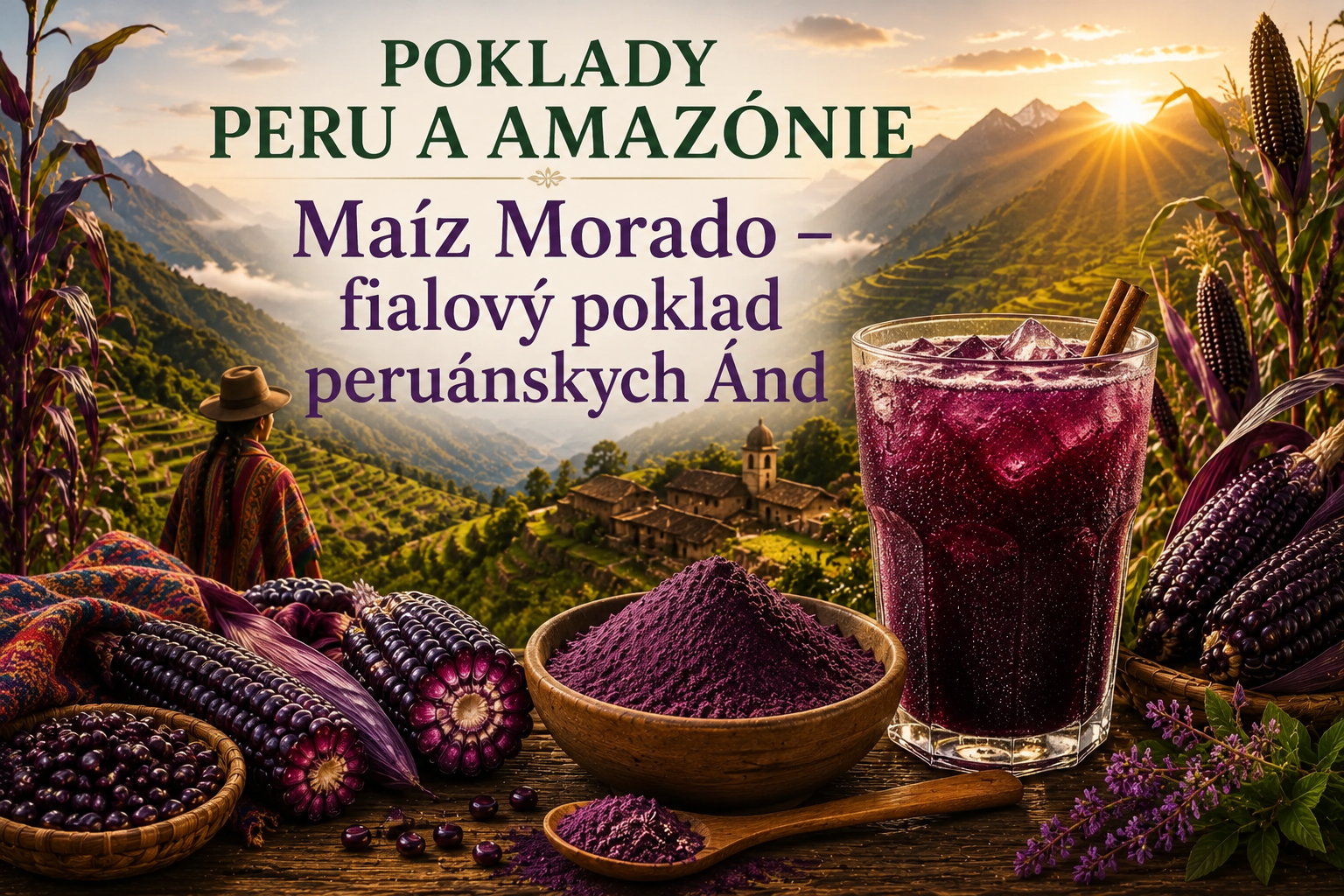 hl baner blog fialova kukurica Poklady peru a amazónie maíz morado - fialový poklad peruánskych ánd